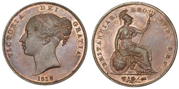 1 Пенни Соединённое королевство Великобритании и Ирландии (1801-1922)  Виктория (1819 - 1901)