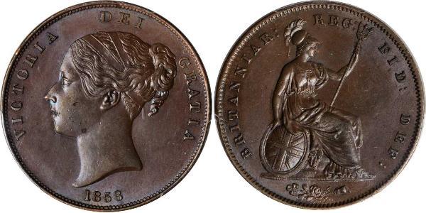 1 Пенни Соединённое королевство Великобритании и Ирландии (1801-1922)  Виктория (1819 - 1901)