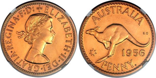 1 Пенни Австралия (1939 - ) Бронза Елизавета II (1926-2022)