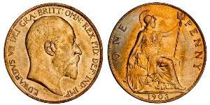 1 Пенни Соединённое королевство Великобритании и Ирландии (1801-1922) Бронза Эдуард VII (1841-1910)