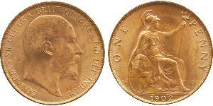 1 Пенни Соединённое королевство Великобритании и Ирландии (1801-1922) Бронза Эдуард VII (1841-1910)