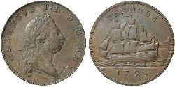 1 Пенни Бермудские Острова Медь Георг III (1738-1820)