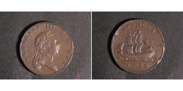 1 Пенни Бермудские Острова Медь Георг III (1738-1820)