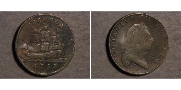 1 Пенни Бермудские Острова Медь Георг III (1738-1820)