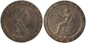 1 Пенни Королевство Великобритания (1707-1801) Медь Георг III (1738-1820)