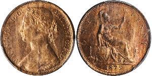 1 Пенни Соединённое королевство Великобритании и Ирландии (1801-1922) Медь Виктория (1819 - 1901)