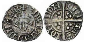 1 Пенни Королевство Англия (927-1649,1660-1707) Серебро Эдуард I (1239 - 1307)