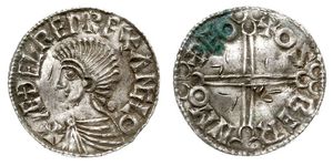 1 Пенни Королевство Англия (927-1649,1660-1707) Серебро Aethelred II (968 - 1016)