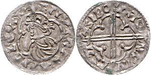 1 Пенни Королевство Англия (927-1649,1660-1707) Серебро Cnut (985 -1035)