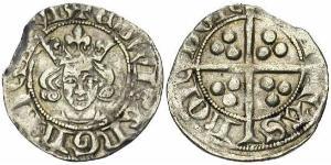 1 Пенни Королевство Англия (927-1649,1660-1707) Серебро Эдуард III (1312-1377)