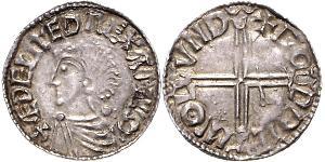 1 Пенни Королевство Англия (927-1649,1660-1707) Серебро Aethelred II (968 - 1016)