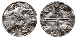 1 Пенни Королевство Англия (927-1649,1660-1707) Серебро Aethelred II (968 - 1016)