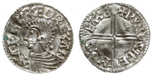 1 Пенни Королевство Англия (927-1649,1660-1707) Серебро Aethelred II (968 - 1016)