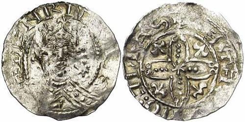 1 Пенни Королевство Англия (927-1649,1660-1707) Серебро Генрих I (1069 - 1135)