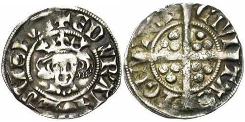1 Пенни Королевство Англия (927-1649,1660-1707) Серебро Эдуард I (1239 - 1307)
