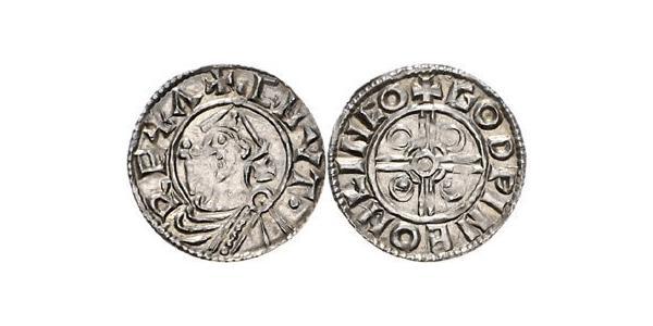 1 Пенни Королевство Англия (927-1649,1660-1707) Серебро Cnut (985 -1035)