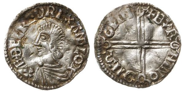 1 Пенни Королевство Англия (927-1649,1660-1707) Серебро Aethelred II (968 - 1016)
