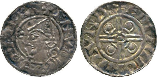 1 Пенни Королевство Англия (927-1649,1660-1707) Серебро Cnut (985 -1035)