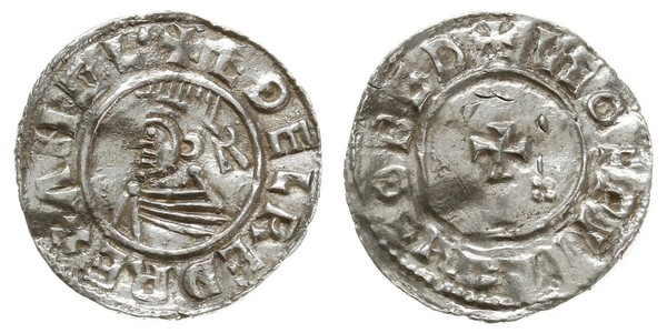 1 Пенни Королевство Англия (927-1649,1660-1707) Серебро 