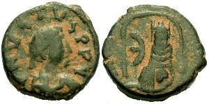 1 Пентанумиум Византийская империя (330-1453) Бронза Юстин I (450-527)
