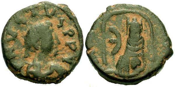 1 Пентанумиум Византийская империя (330-1453) Бронза Юстин I (450-527)