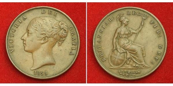 1 Пені Сполучене королівство Великобританії та Ірландії (1801-1922)  Вікторія (1819 - 1901)