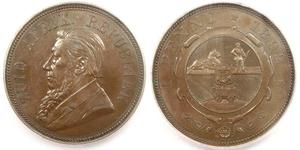 1 Пені Південно-Африканська Республіка Бронза Поль Крюгер (1825 - 1904)