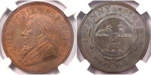 1 Пені Південно-Африканська Республіка Бронза Поль Крюгер (1825 - 1904)