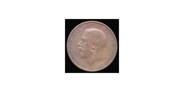 1 Пені Сполучене королівство Великобританії та Ірландії (1801-1922) Бронза Георг V (1865-1936)