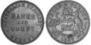 1 Пені Австралія (1788 - 1939) Мідь 