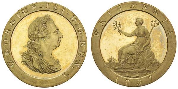 1 Пені Королівство Великобританія (1707-1801) Мідь Георг III (1738-1820)