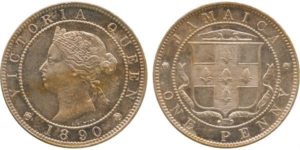 1 Пені Ямайка (1962 - ) Нікель/Мідь Вікторія (1819 - 1901)