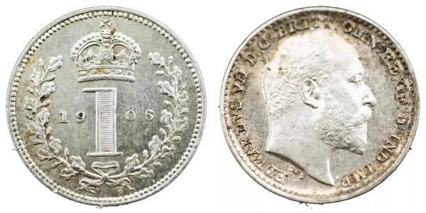 1 Пені Велика Британія  Срібло Едвард VII (1841-1910)