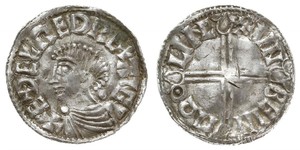 1 Пені Королівство Англія (927-1649,1660-1707) Срібло Aethelred II (968 - 1016)