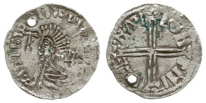 1 Пені Королівство Англія (927-1649,1660-1707) Срібло Aethelred II (968 - 1016)