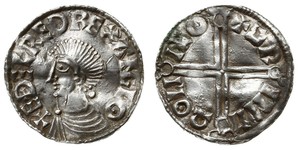 1 Пені Королівство Англія (927-1649,1660-1707) Срібло Aethelred II (968 - 1016)