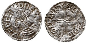 1 Пені Королівство Англія (927-1649,1660-1707) Срібло Aethelred II (968 - 1016)