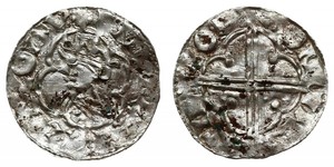 1 Пені Королівство Англія (927-1649,1660-1707) Срібло Cnut (985 -1035)