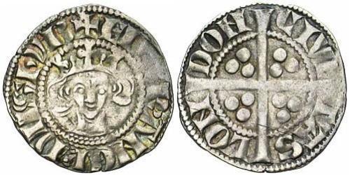 1 Пені Королівство Англія (927-1649,1660-1707) Срібло Едвард I (1239 - 1307)