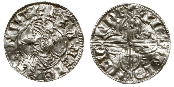 1 Пені Королівство Англія (927-1649,1660-1707) Срібло Cnut (985 -1035)