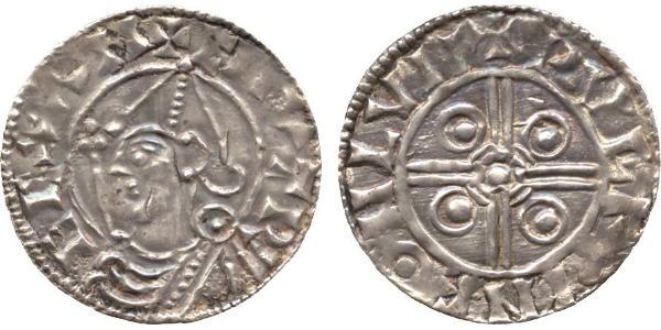 1 Пені Королівство Англія (927-1649,1660-1707) Срібло Cnut (985 -1035)