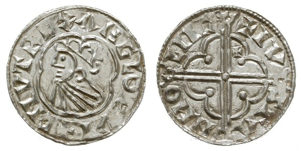 1 Пені Королівство Англія (927-1649,1660-1707) Срібло Cnut (985 -1035)
