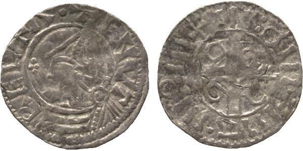 1 Пені Королівство Англія (927-1649,1660-1707) Срібло Cnut (985 -1035)