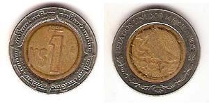 1 Песо Соединённые Штаты Мексики (1867 - ) Биметалл 