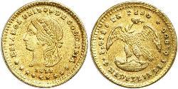 1 Песо United States of Colombia  (1863 - 1886) Золото 