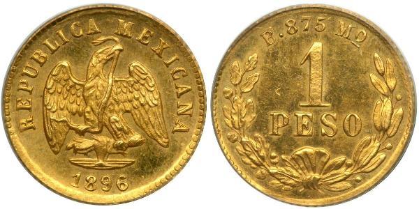 1 Песо Мексиканські Сполучені Штати (1867 - ) Золото 