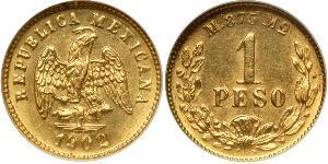 1 Песо Соединённые Штаты Мексики (1867 - ) Золото 