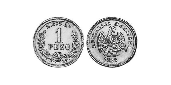 1 Песо Соединённые Штаты Мексики (1867 - ) Золото 