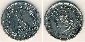 1 Песо Аргентинская Республика (1861 - ) Никель/Сталь 