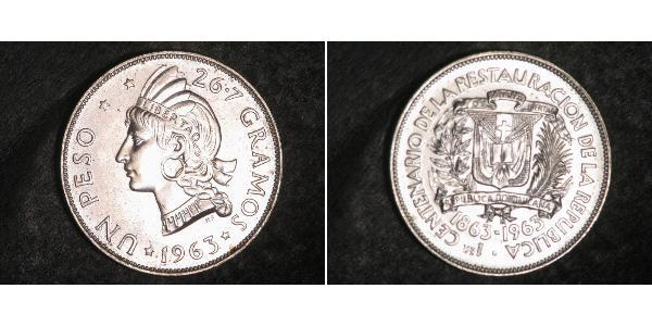 1 Песо Доминиканская Республика Серебро 